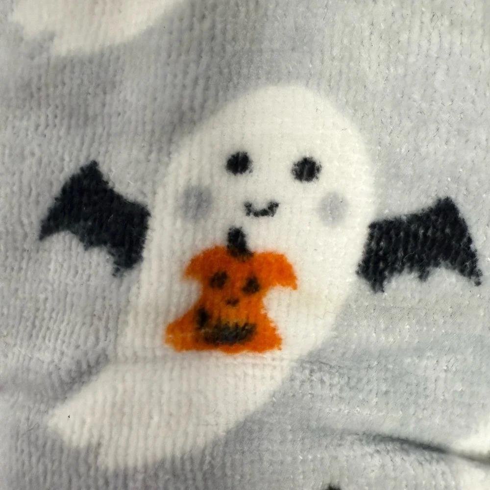 NWT Casaba Halloween Ghosts Cats Hand Towels Set Of 2 Cat Holiday Bath Kitchen